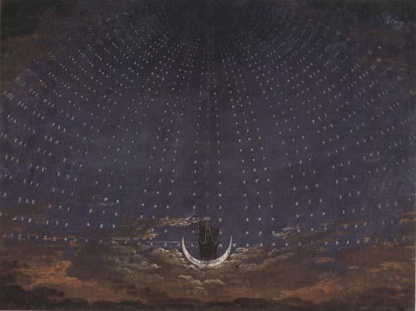  Set Design for The Magic Flute:Starry Sky for the Queen of the Night (mk45)